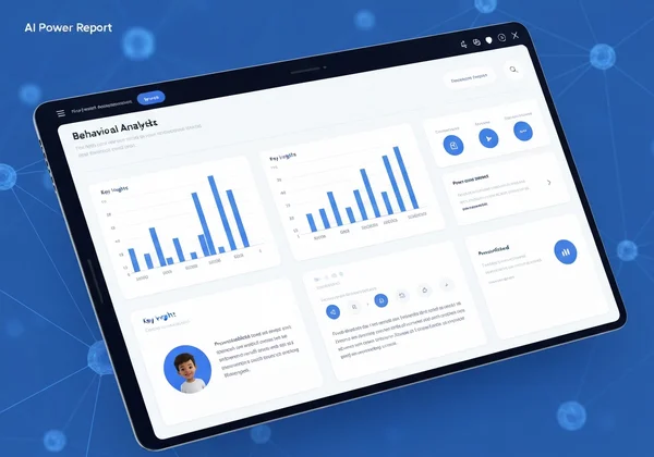 AI-powered report showing behavioral analysis and insights