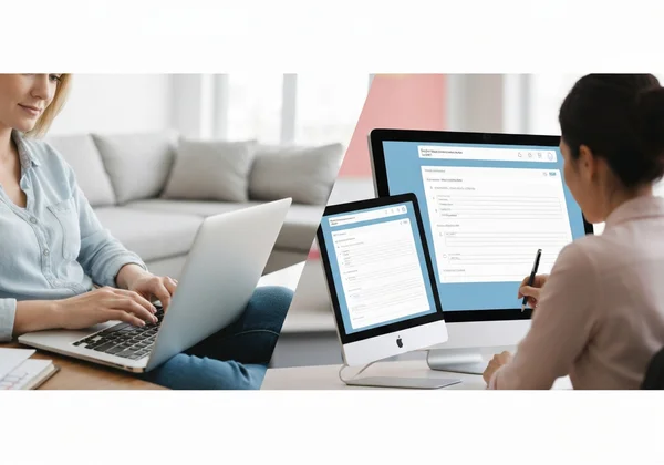 Parents and teacher completing Vanderbilt forms online