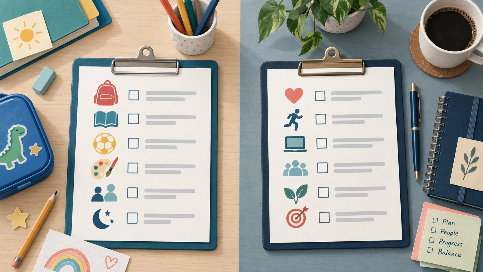 Child and adult questionnaire comparison